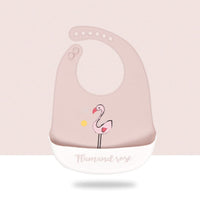 Baby Cartoon Silicone Bib Waterproof And Dirt-proof Super Soft