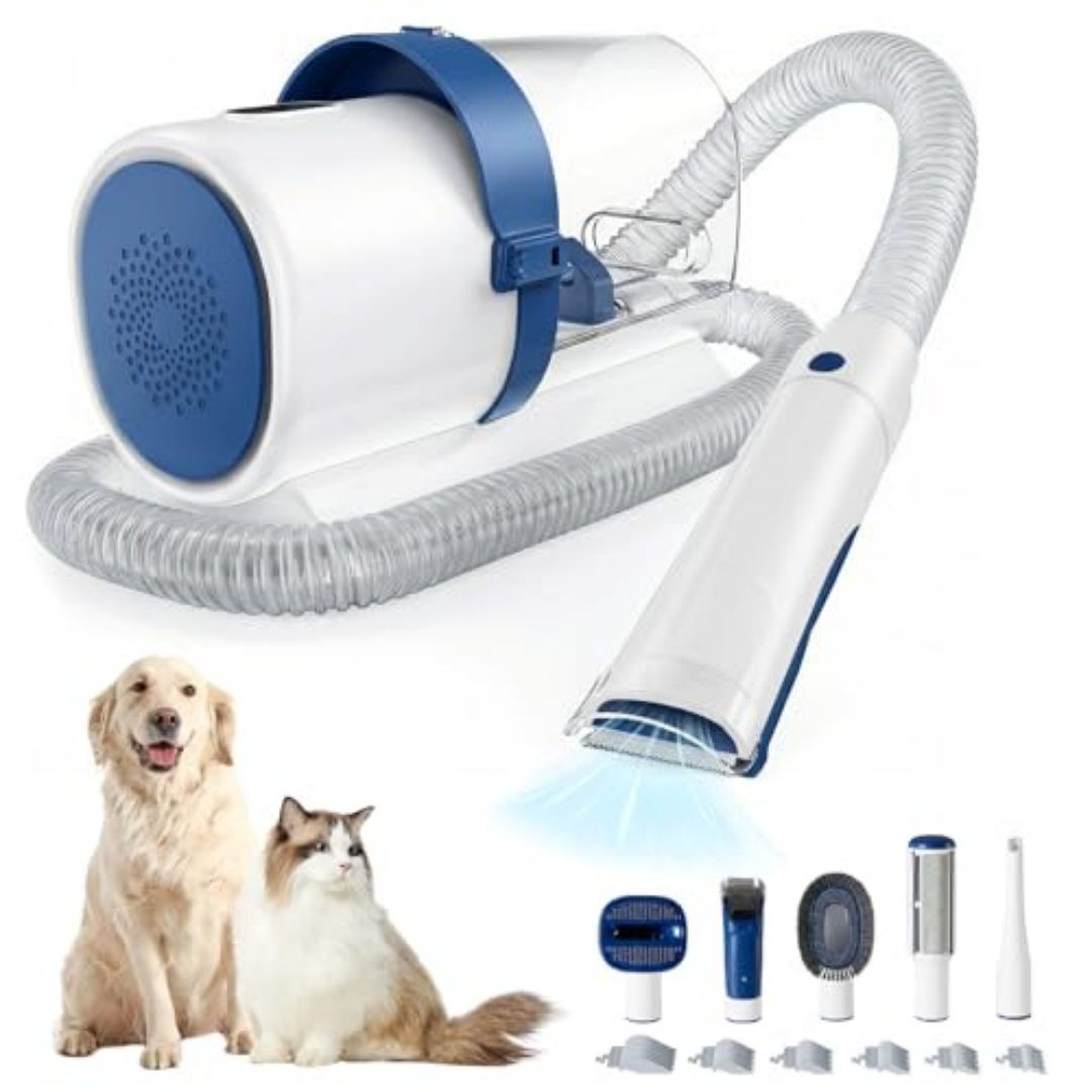 Professional Dog Grooming Clippers With 2.5L Cup, 3 Suction Modes, Cordless Clippers, 5 Groomer Tools, Low Noise Pet Hai