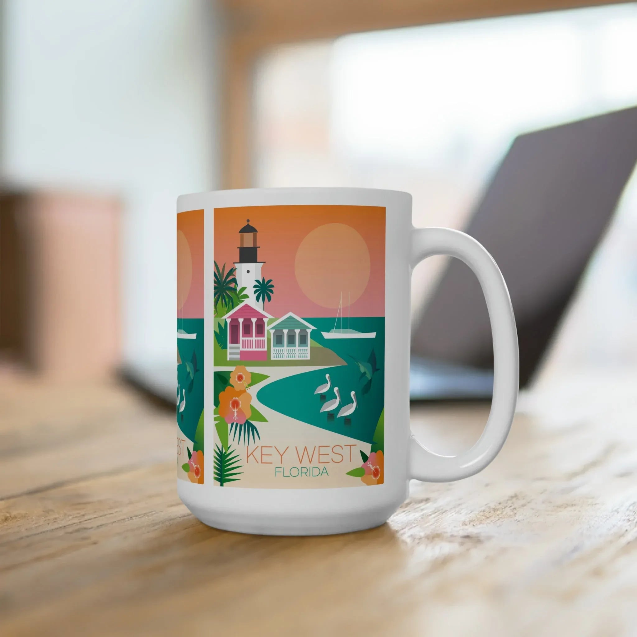 Key West Ceramic Mug 11oz or 15oz - BIG FRENCHIES