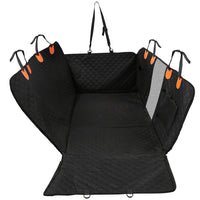 Dog Car Back Seat Cover With Zipper Mesh Window Storage Bags Waterproof 600D Oxford Cloth Car Seat Protector With Slide 