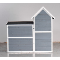 Large Outdoor Chicken Coop Cage Weatherproof 2-Story Chicken Coop Rabbit Hutch, Wooden Indoor Outdoor Pet House With No-