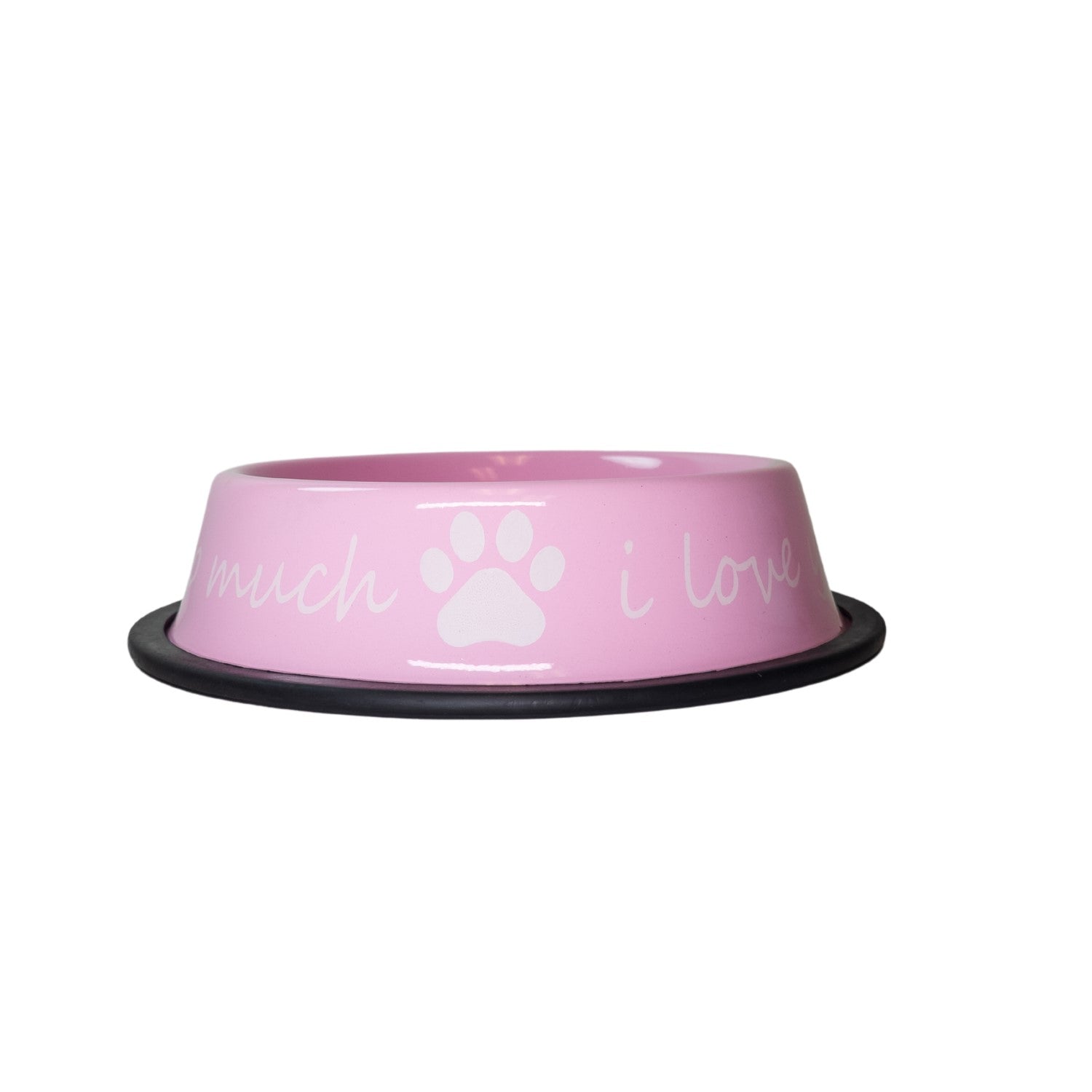 I LOVE YOU SO MUCH Modern Stainless Steel Dog Bowl – 24oz - BIG FRENCHIES