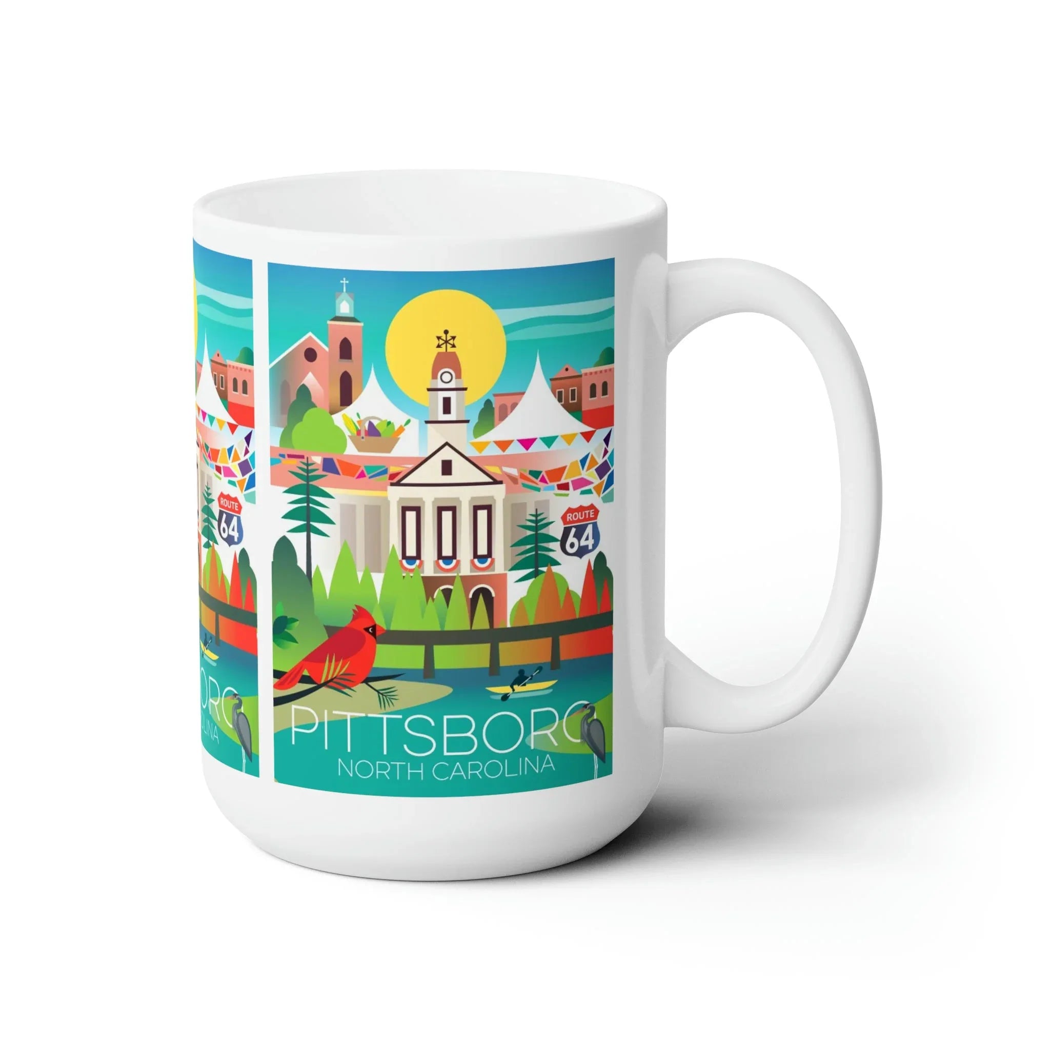 Pittsboro Ceramic Mug 11oz or 15oz - BIG FRENCHIES