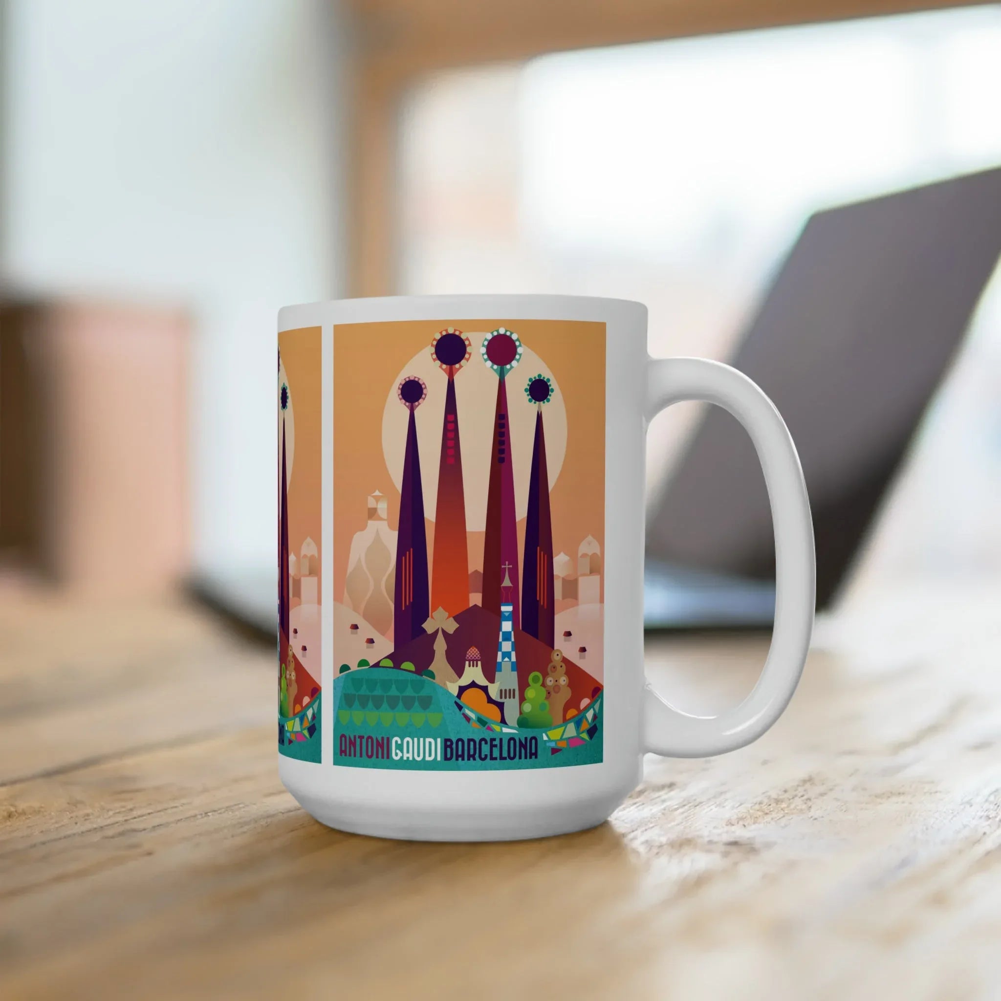 Barcelona Ceramic Mug 11oz or 15oz - BIG FRENCHIES