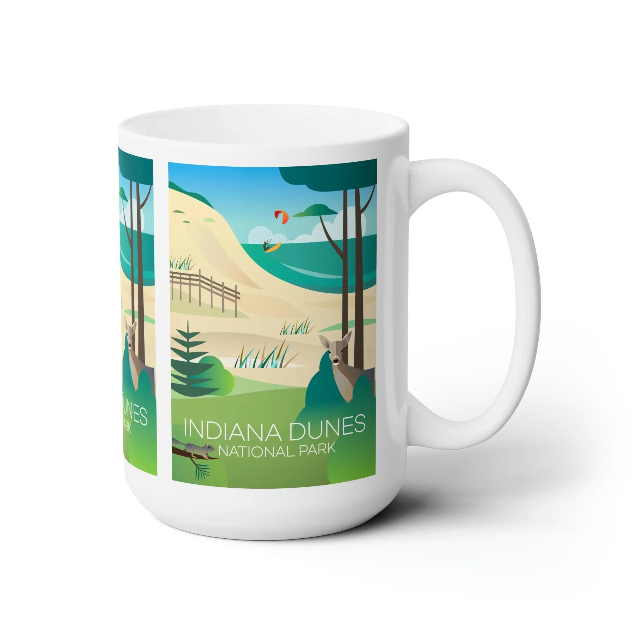 Indiana Dunes National Park Ceramic Mug 11oz or 15oz - BIG FRENCHIES