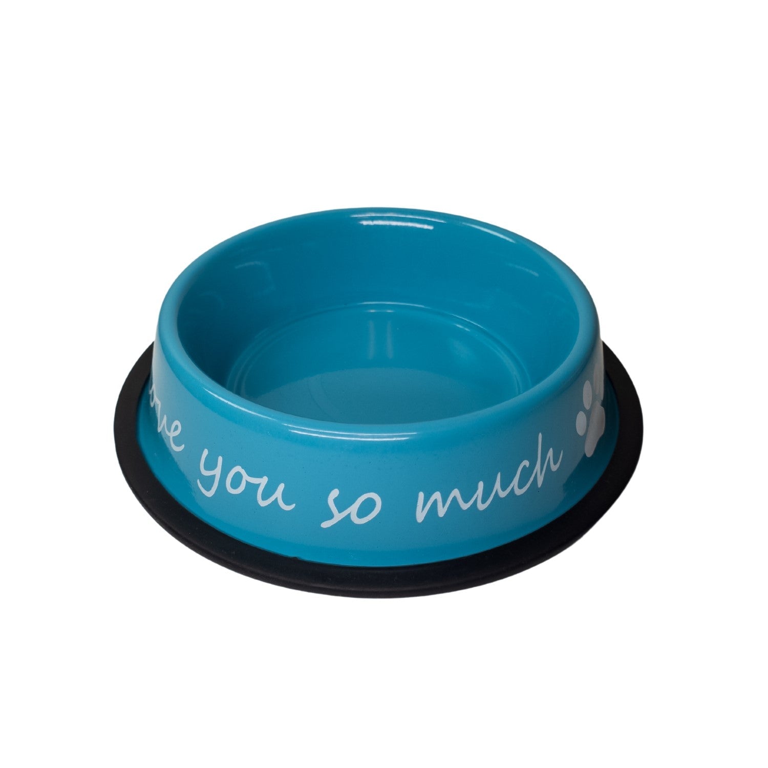 I LOVE YOU SO MUCH Modern Stainless Steel Dog Bowl – 24oz - BIG FRENCHIES