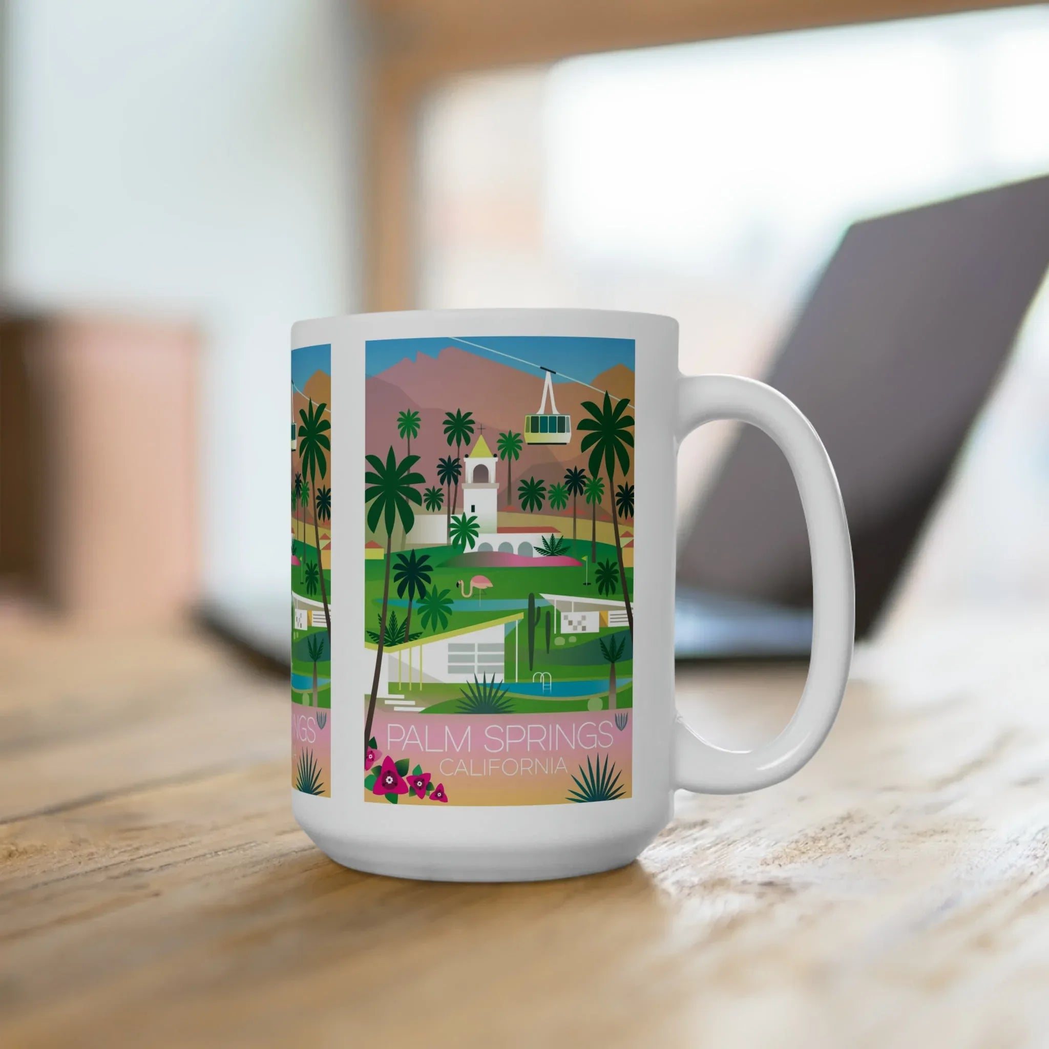 Palm Springs Ceramic Mug 11oz or 15oz - BIG FRENCHIES