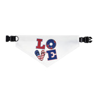 Patriotic Pet Bandana Collar - Celebrate Love, Perfect for July 4th, Dog Lovers, Pet Fashion, Cute Dog Accessories - BIG FRENCHIES