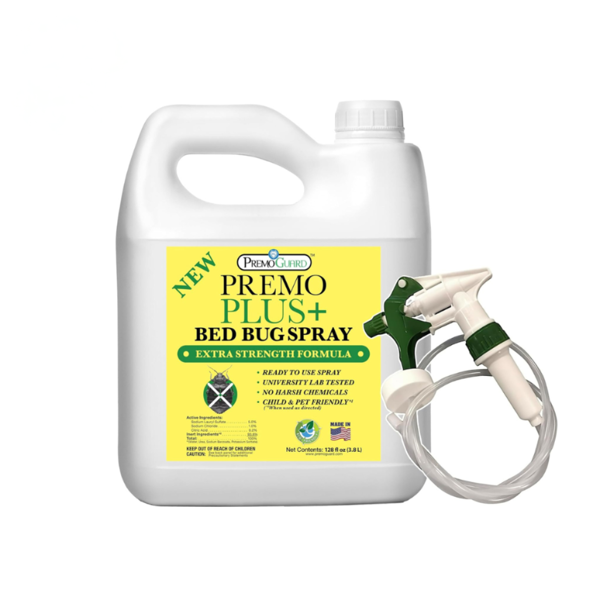 Bed Bug Plus Spray | Natural & Non-Toxic Bed Bug Killer | Premo Guard