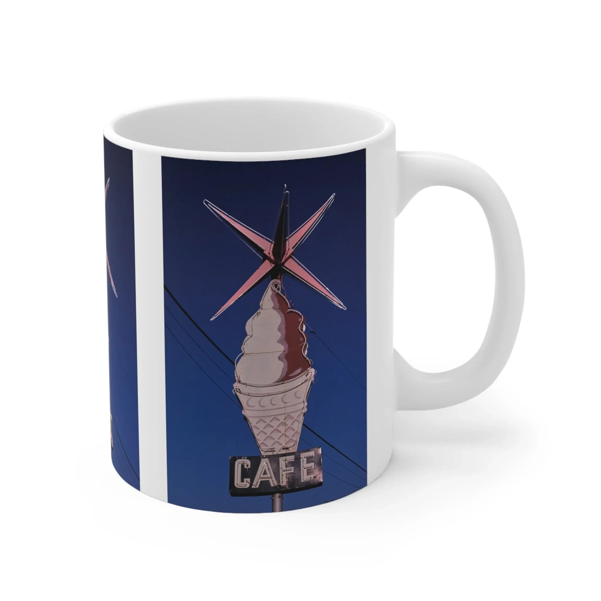 ROADSIDE MUGS - Ice Cream Cafe Ceramic Mug 11oz - BIG FRENCHIES