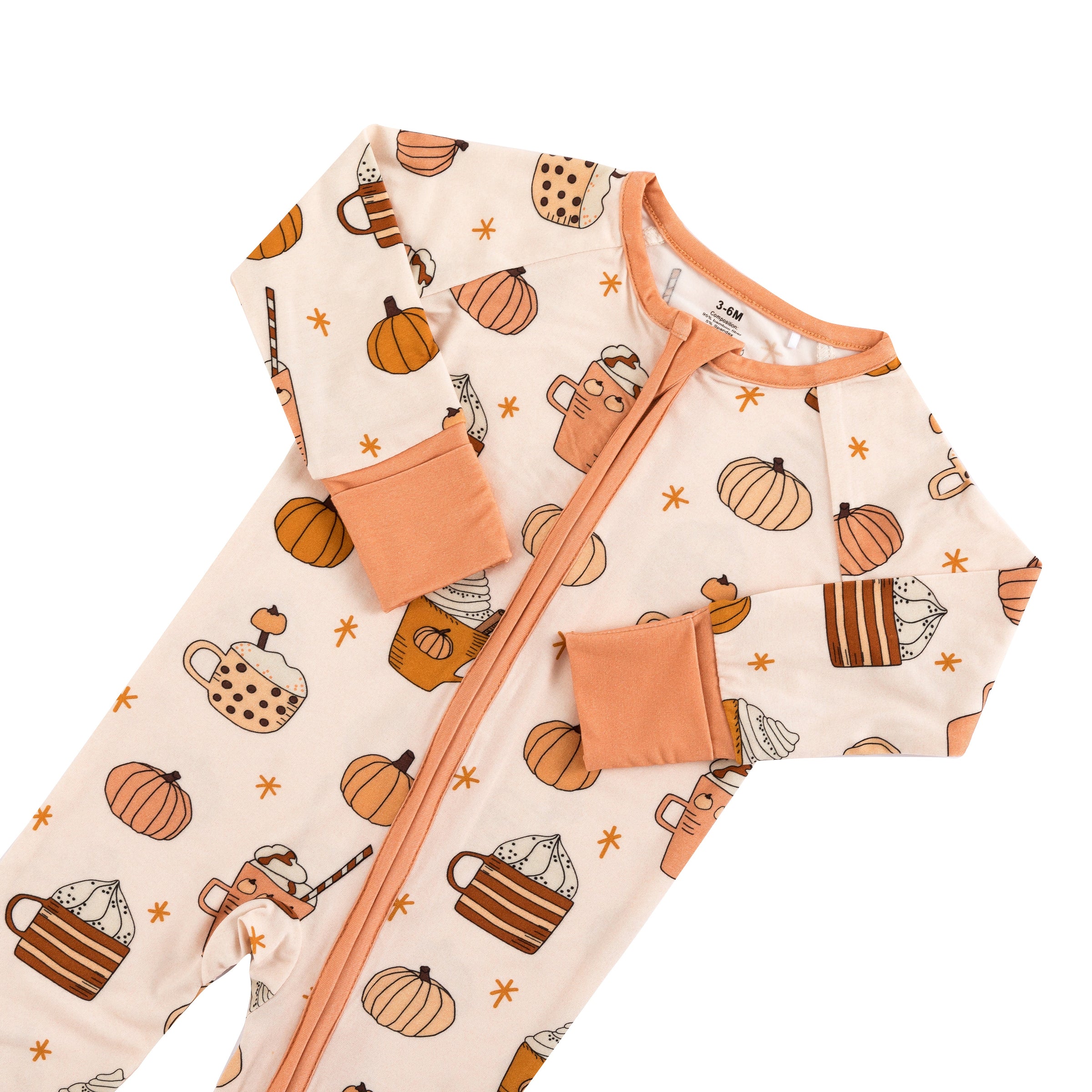 Pumpkin Spice (Convertible Zip Footies) - BIG FRENCHIES