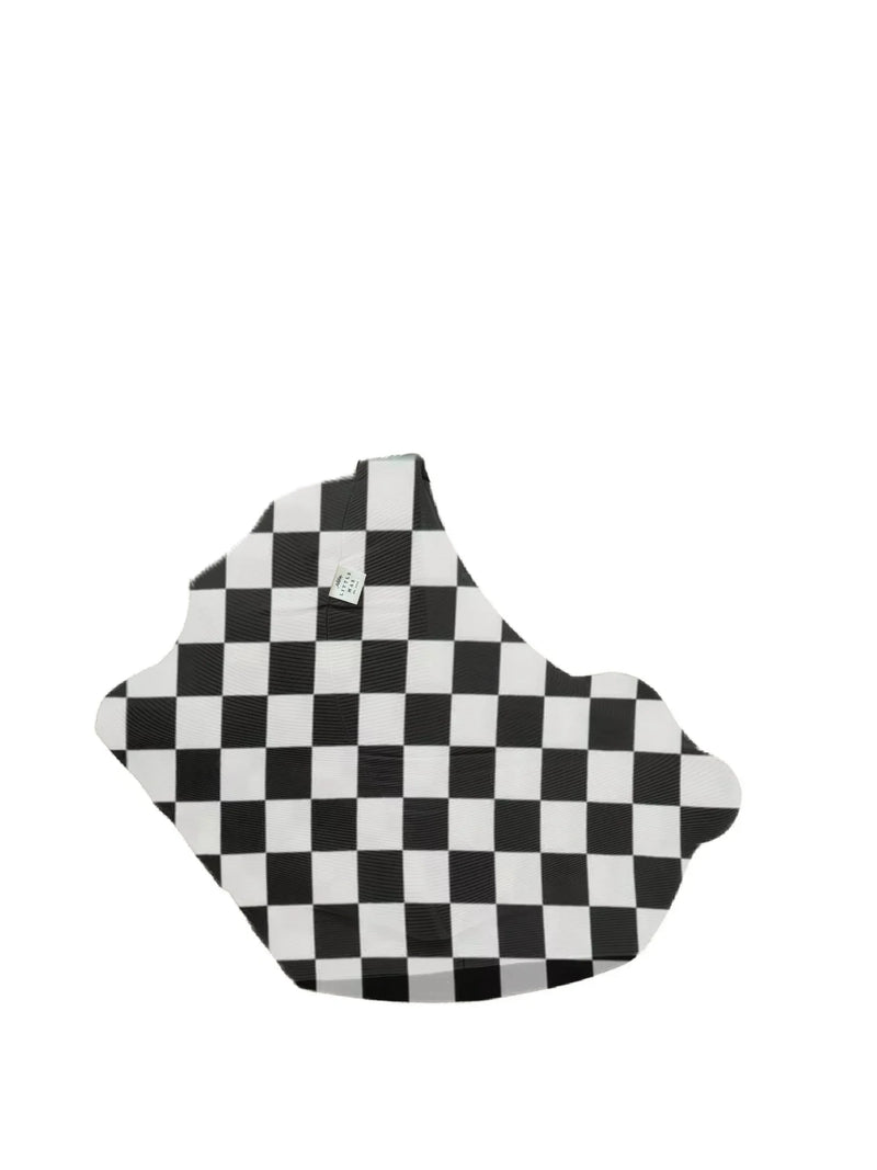 Race Black & White Checkered Carseat Cover - BIG FRENCHIES