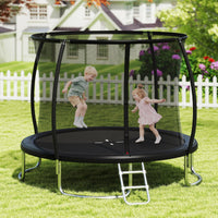 12FT Outdoor Trampoline Heavy-Duty Recreational Trampoline with Safety Enclosure Net