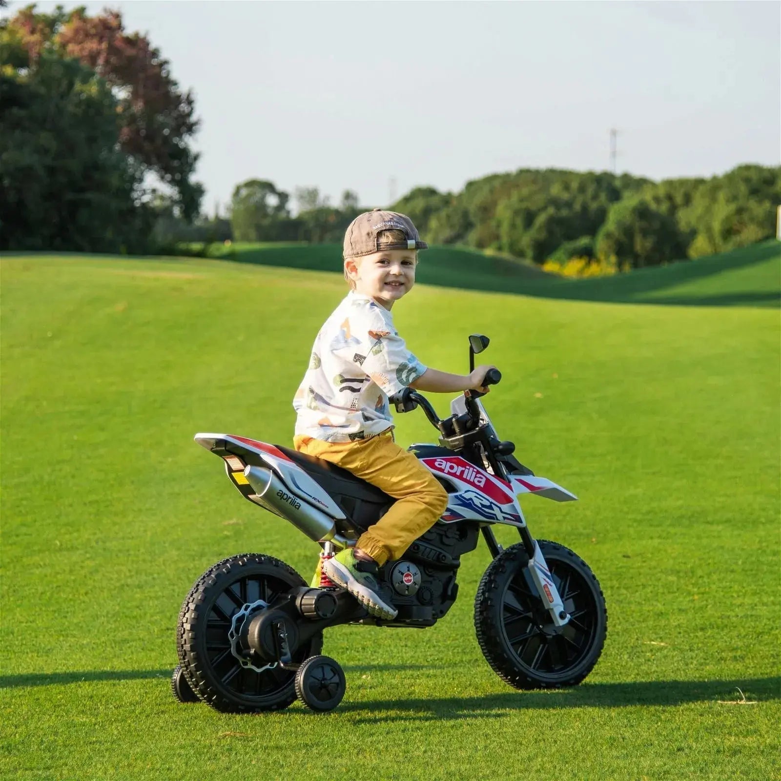 12V Aprilia Motorcycle 1 Seater Ride-on - BIG FRENCHIES