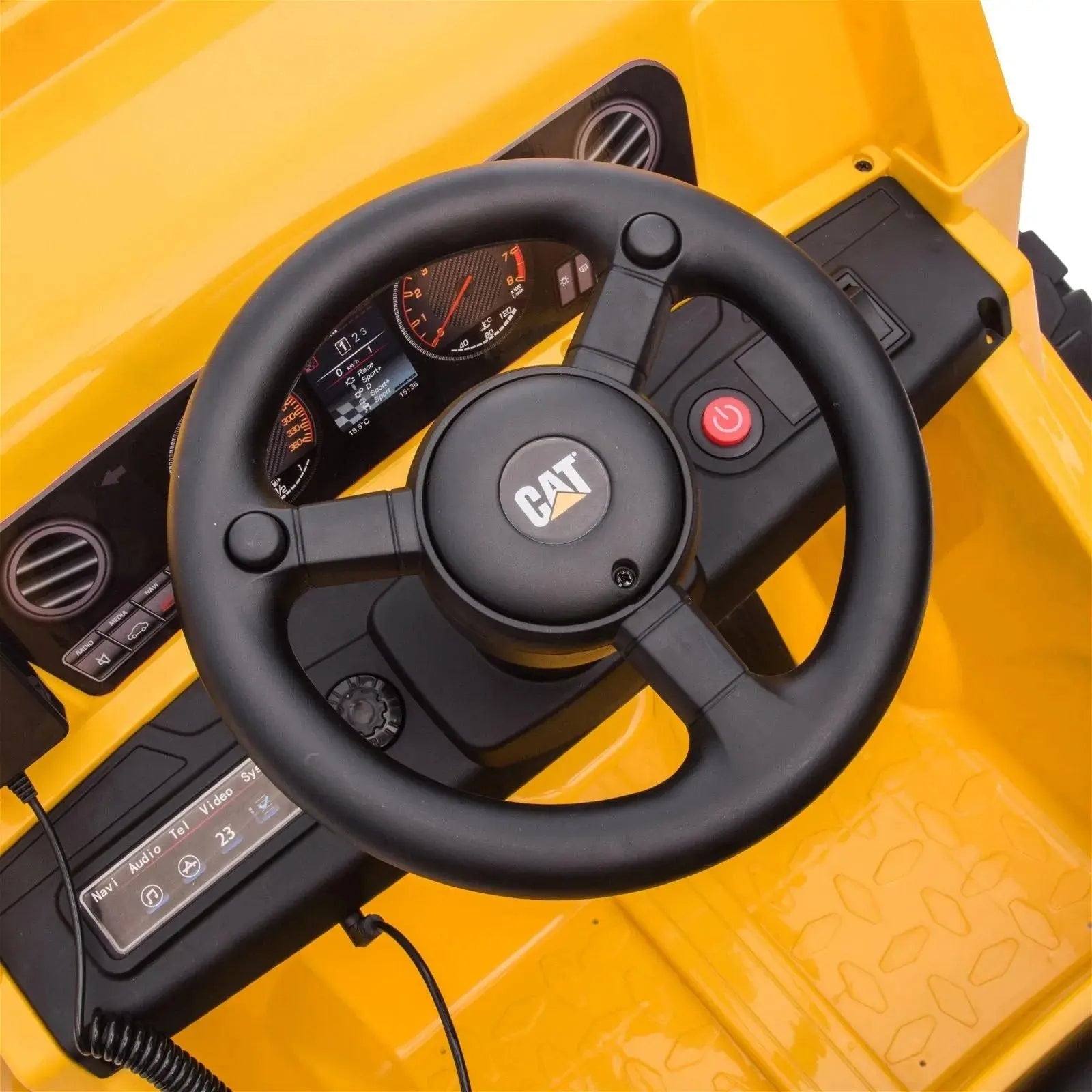12V CAT Electric Dump Truck 1 Seater Ride-On - BIG FRENCHIES