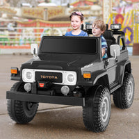 12V 2-Seat Licensed Kids Ride On Toyota FJ40 Car with 2.4G Remote Control