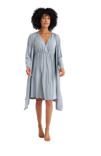 Sleep Well Maternity/Nursing Nightgown & Robe Set - BIG FRENCHIES