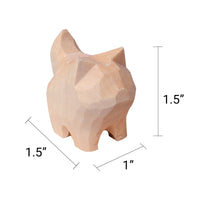 Hand-Carved Cat Painting Kit – Paint Two Cats, Create a Keychain - BIG FRENCHIES