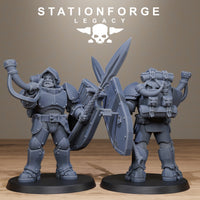3D Printed Solaris Spearmen by Stationforge Miniatures