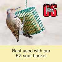 C&S Wild Bird Suet Seed Treat 11 oz Premium Suet Cake Year-Round Feeding