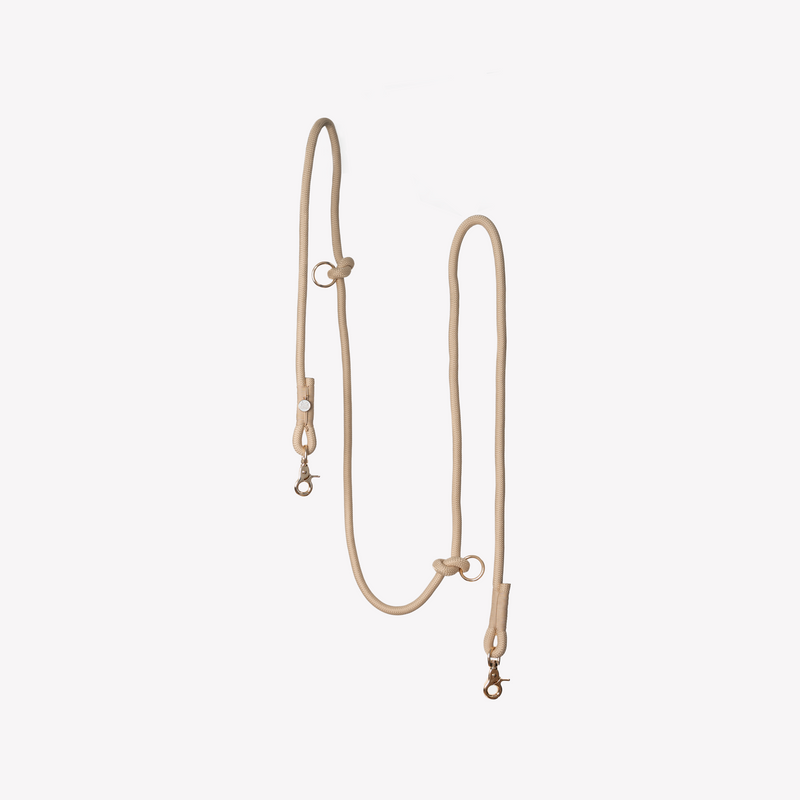 'Tan' - Hands Free Braided Leash-Hands Free Braided Leash-BIG FRENCHIES-FURLOU