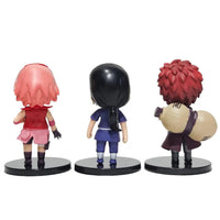 12 pcs set Naruto Shippuden Figurines, Sasuke Itachi Hinata Figure, Anime 3 in