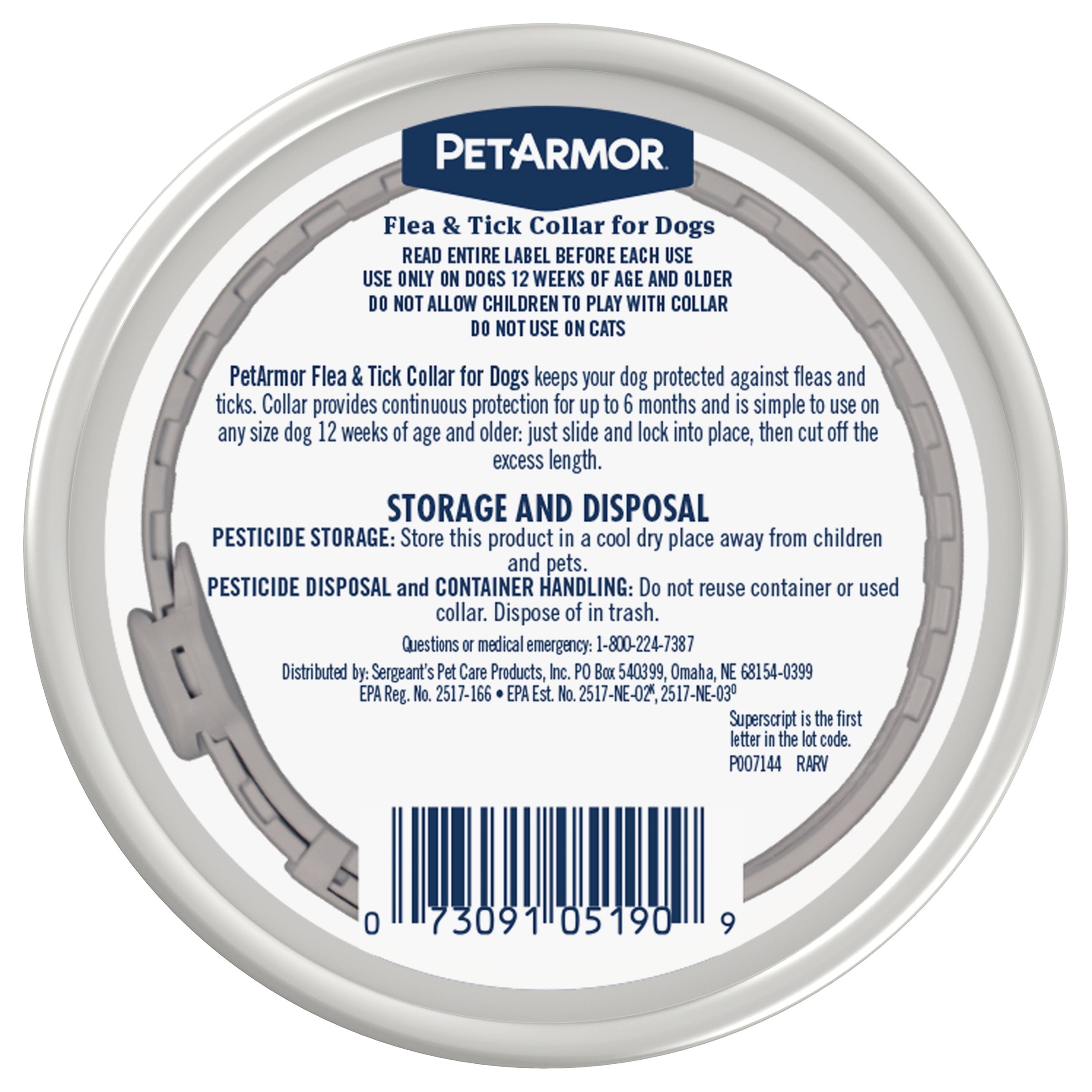 Ultimate Flea & Tick Protection Collar for Dogs - One Size Fits All, Lasts 6 Months - BIG FRENCHIES