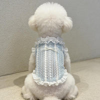 Pet Hollowed-out Lace Vest Summer Thin Style For Dogs
