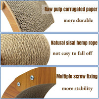 Rabbit Scratching Toy Sisal Ball Cardboard Scratcher for Small Pets