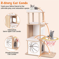 47 Inches Wooden Cat Condo