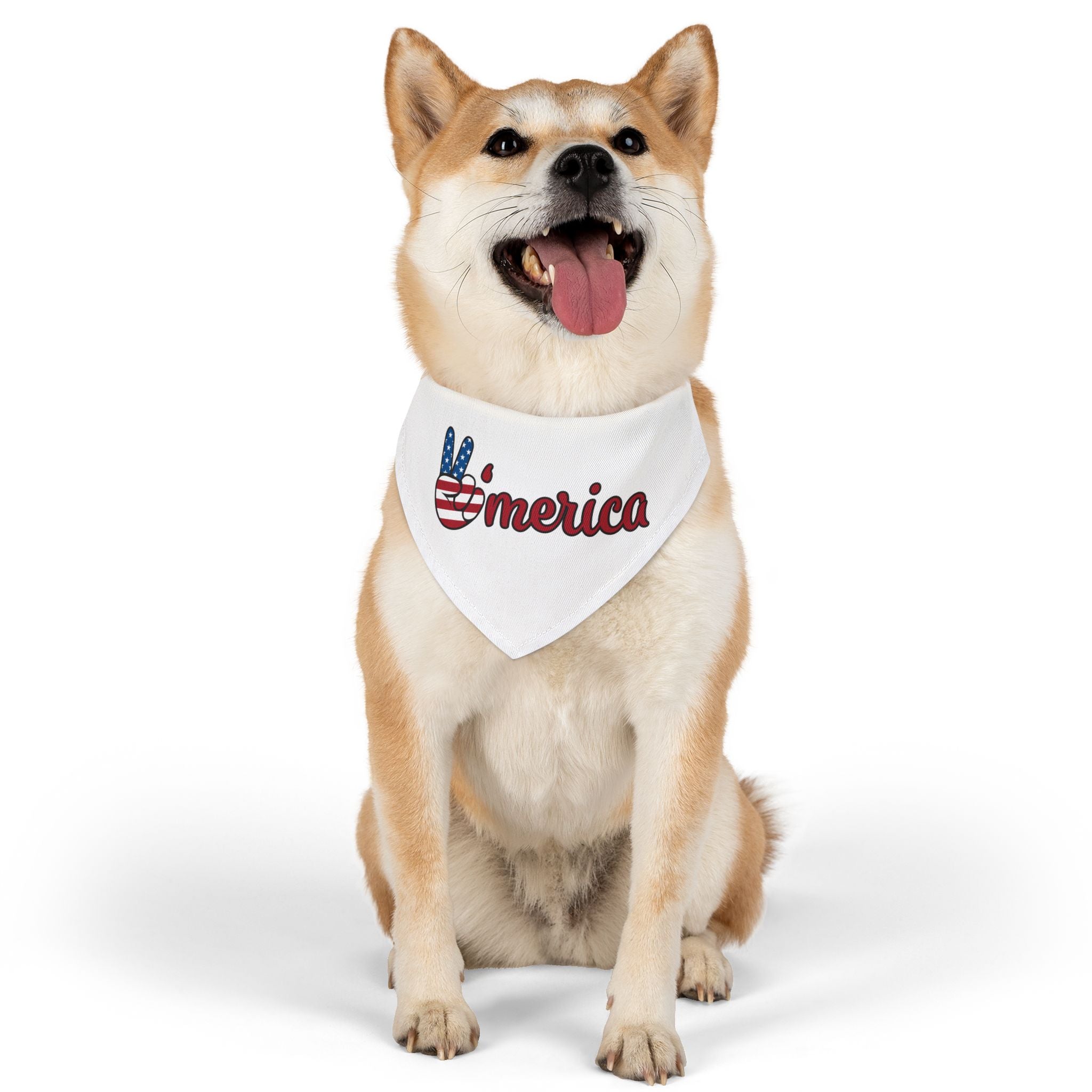 Stars and Stripes Patriotic Dog Bandana - BIG FRENCHIES