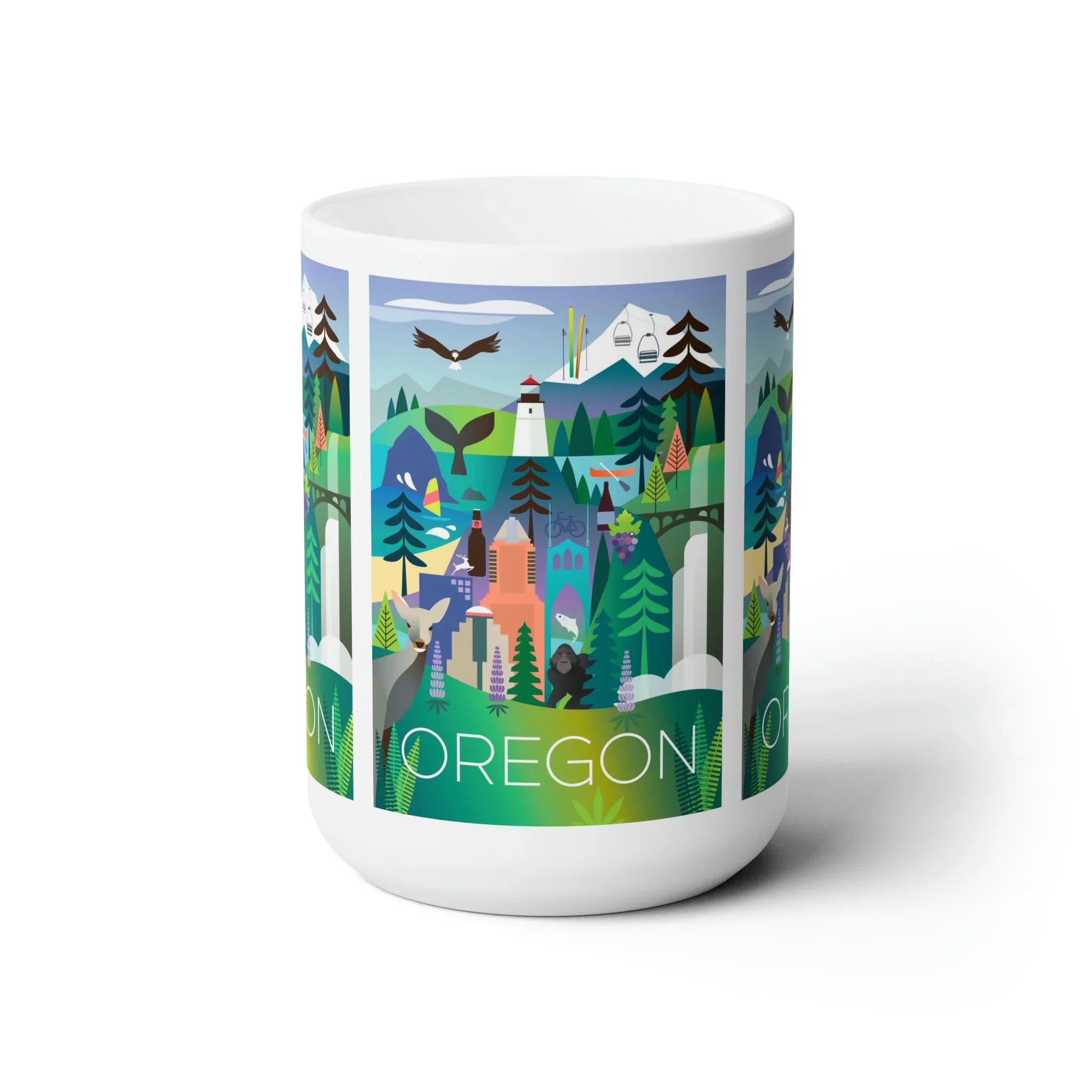 Oregon Ceramic Mug 11oz or 15oz - BIG FRENCHIES