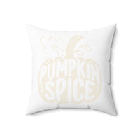 Cozy Pumpkin Spice Fall Throw Pillow – 18" x 18"