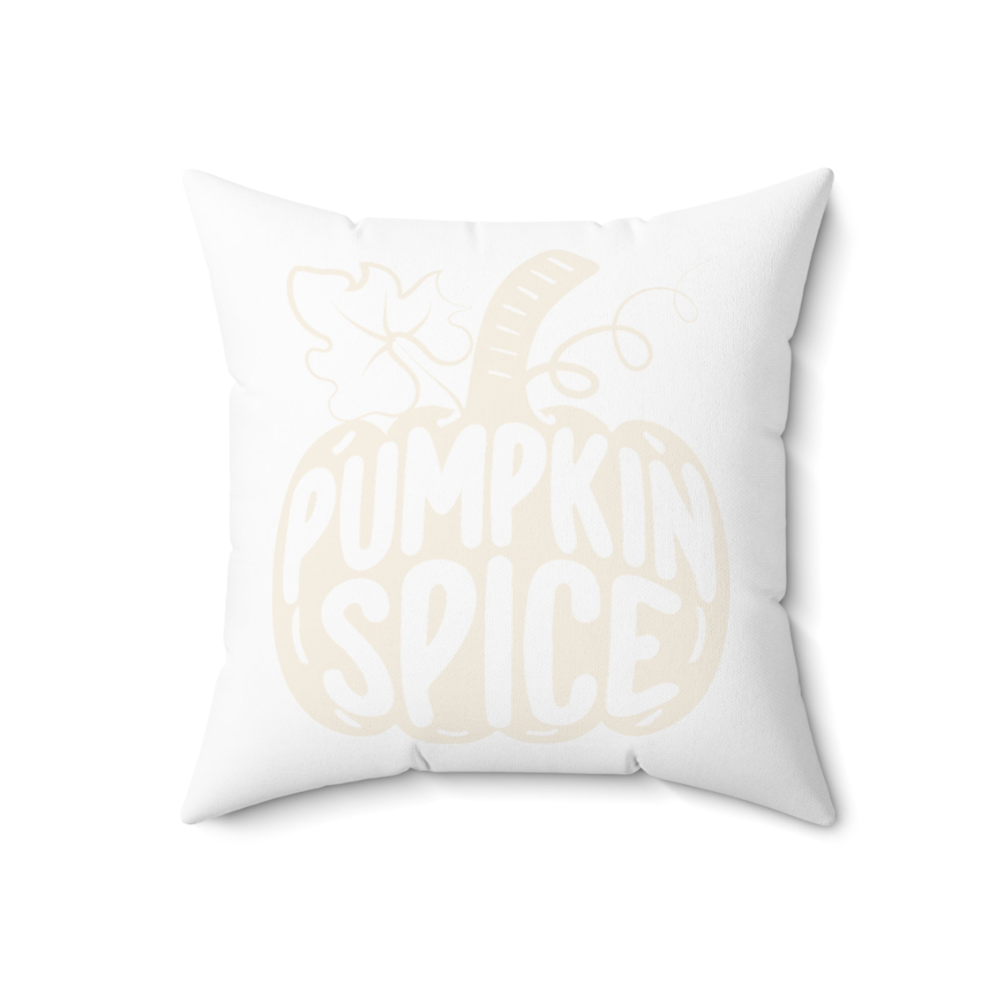 Cozy Pumpkin Spice Fall Throw Pillow – 18" x 18"