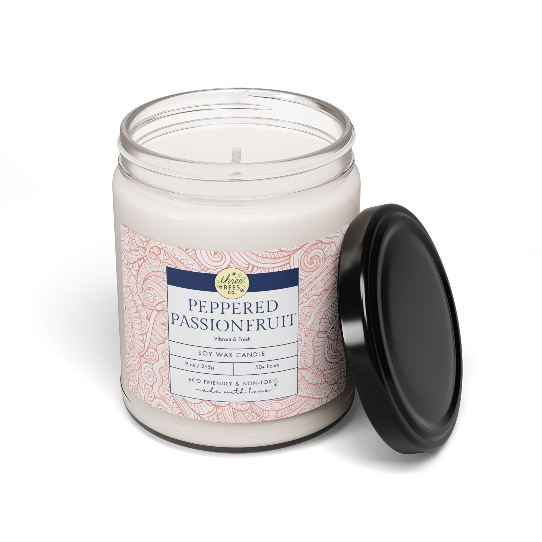 Three Bees Scented Soy Candle - 9oz - BIG FRENCHIES
