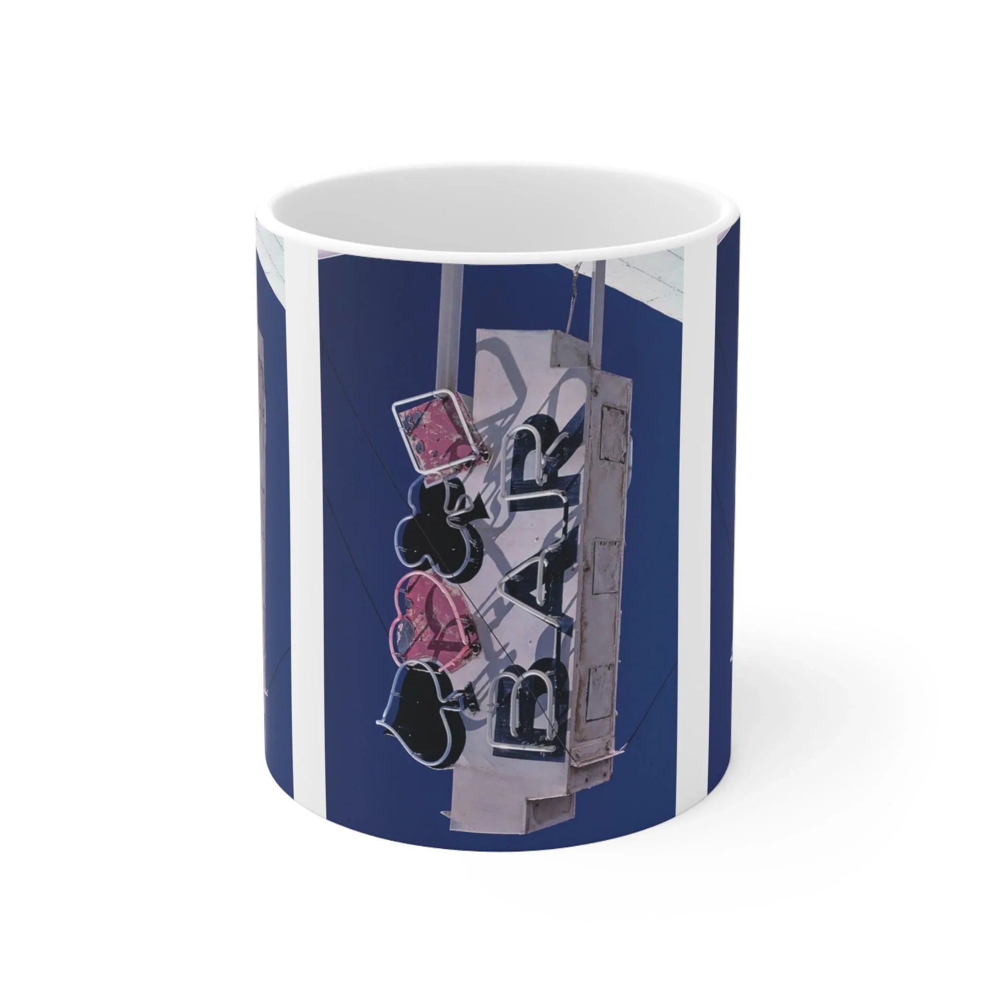 ROADSIDE MUGS - Neon Bar Ceramic Mug 11oz - BIG FRENCHIES