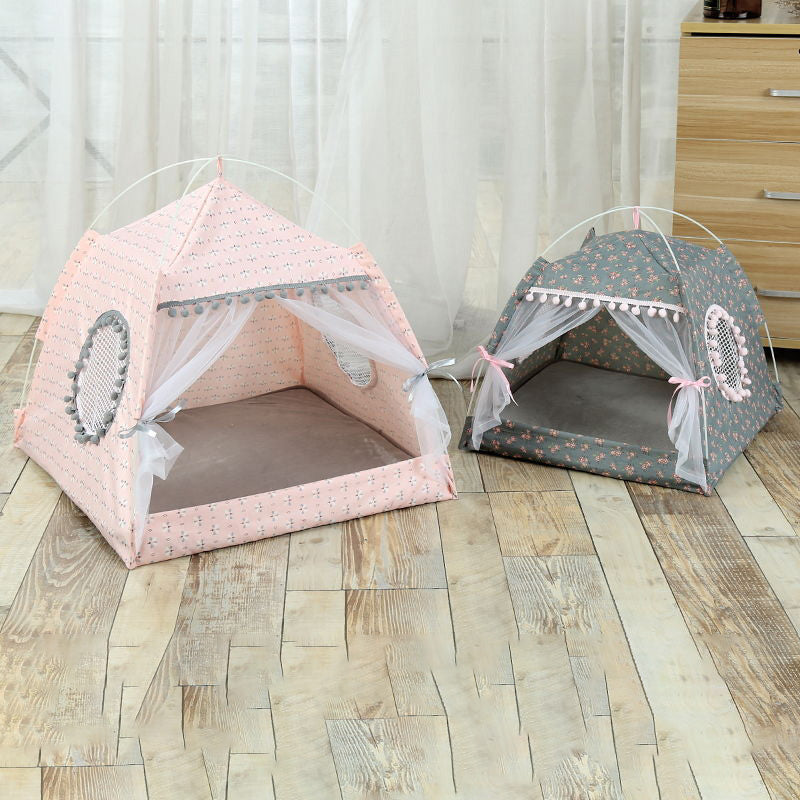 Comfy Calming Pet Tent Bed for Small Dogs and Cats - BIG FRENCHIES