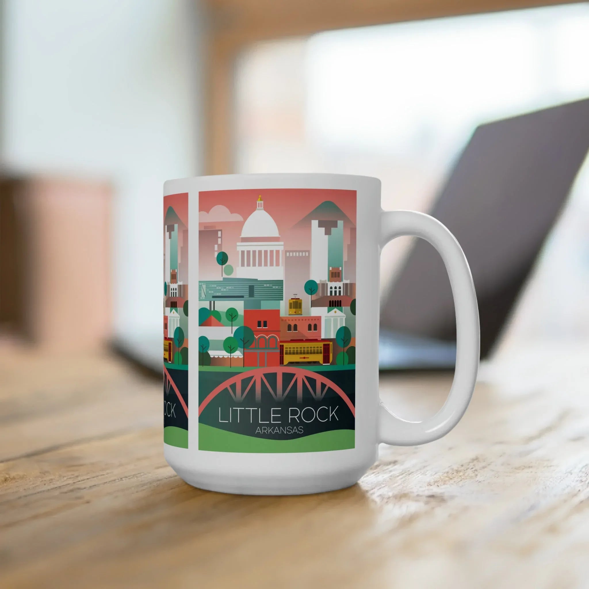 Little Rock, Arkansas Ceramic Mug 11oz or 15oz - BIG FRENCHIES