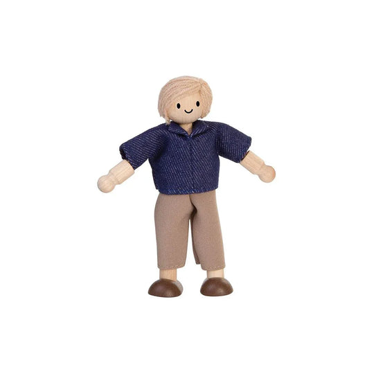 Dad Dollhouse Figure - Fair Skin Tone - BIG FRENCHIES