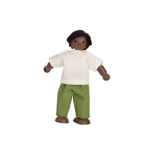 Dad Dollhouse Figure - Dark Skin Tone - BIG FRENCHIES