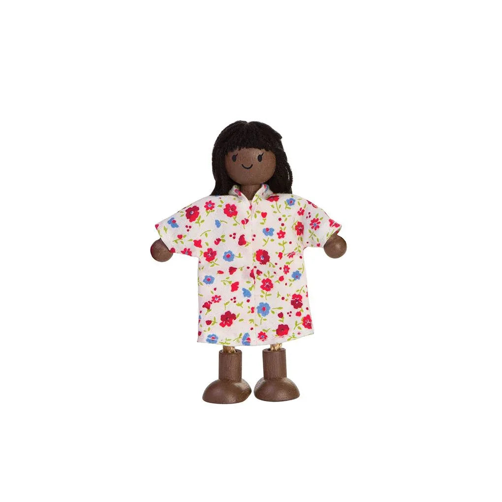 Mom Dollhouse Figure - Dark Skin Tone - BIG FRENCHIES