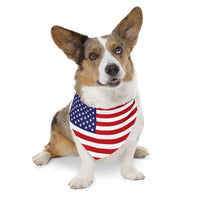Patriotic American Flag Pet Bandana – Celebrate Veterans Day in Style - BIG FRENCHIES