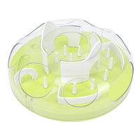 Interactive Cat Puzzle Feeder Funny Cat Puzzle Food Dispenser Enrichment Toy For Pets Play And Exercise Green