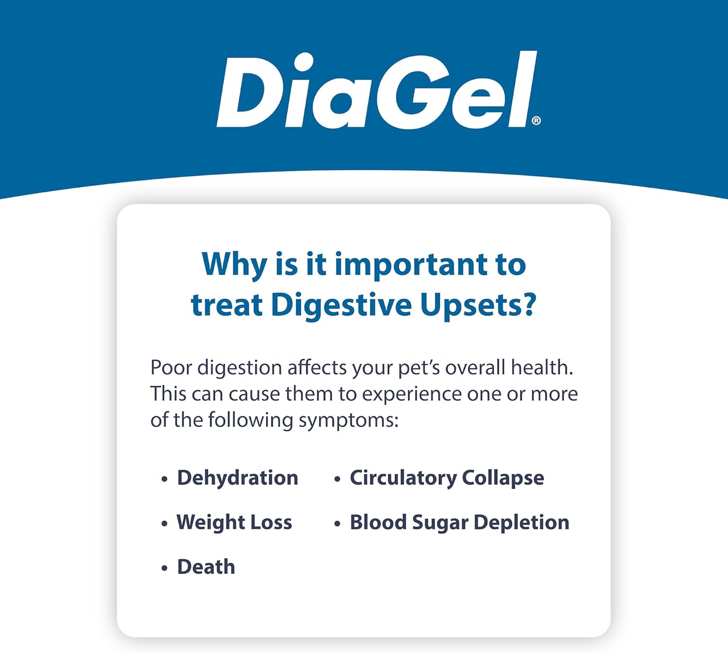 DiaGel Diarrhea Control Gel 3 ml Medium Dogs Digestive Upset Loose Stool Relief