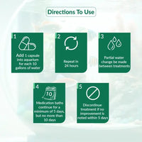 Fish Ceph 250mg Capsules for Aquarium Fish – 30 Count – Water Care Support