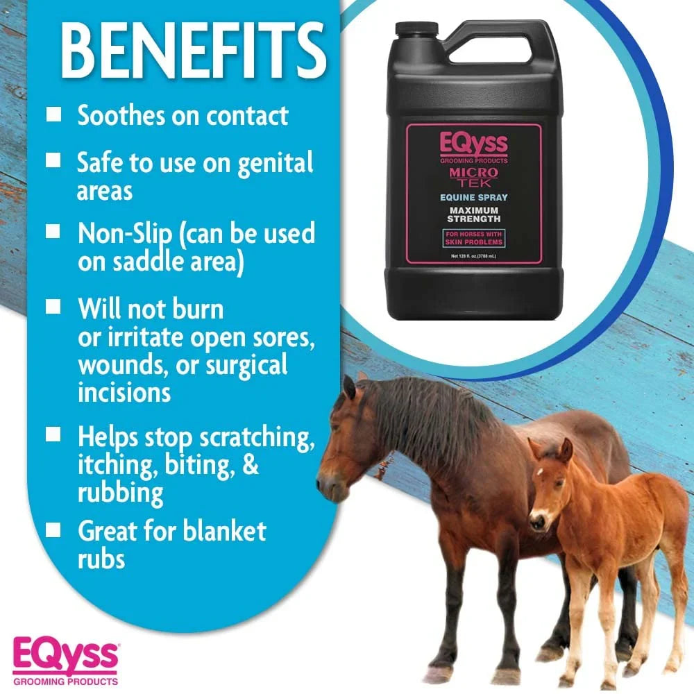 EQyss Micro-Tek Equine Spray Gallon pH Balanced Horse Skin Coat Care