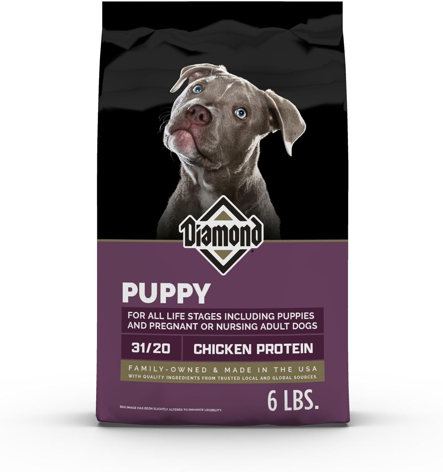 Diamond Puppy Formula All Life Stages 31/20 Suitable Nursing Adult Dog Food 6lb