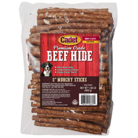 Cadet Rawhide Munchy Sticks Beef Basted Dog Treats 5" 100PCK