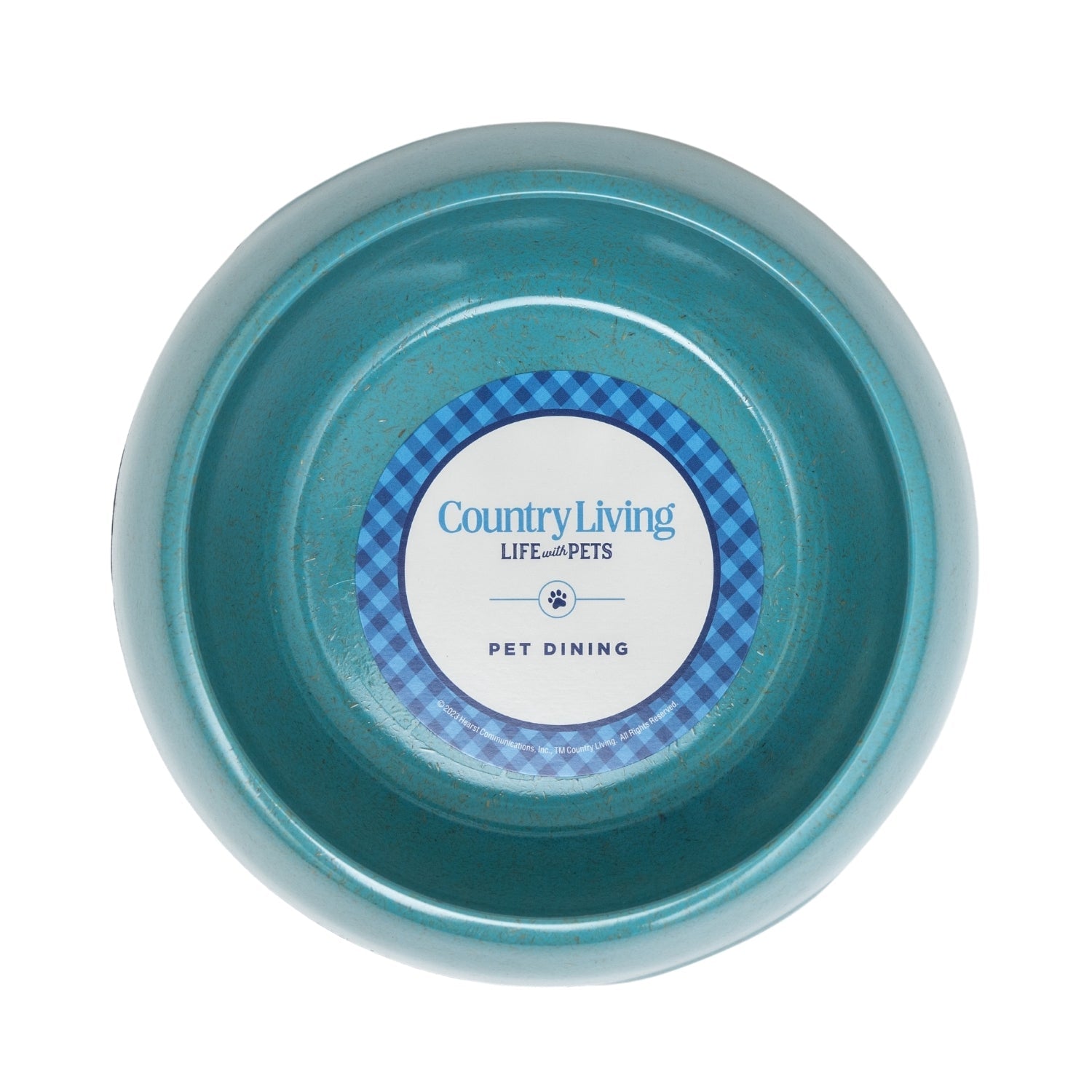 Country Living Set of 2 Natural Fiber Dog Bowls – Teal Blue - BIG FRENCHIES