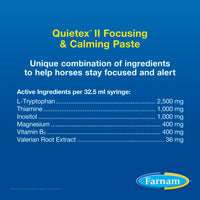 Farnam Quietex II Paste Focusing & Calming Pellets and Paste for Horses